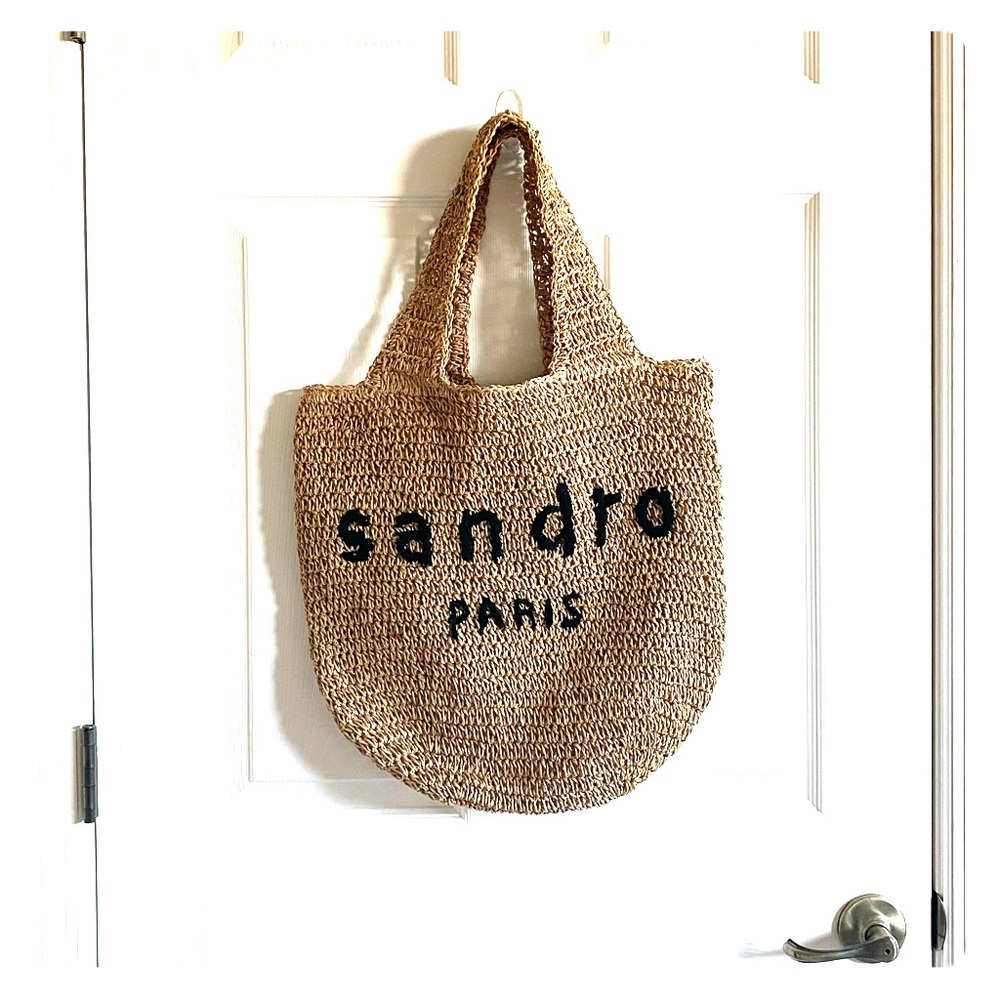 Sandro straw bag